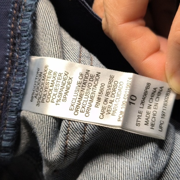 sac303 ✨Wit & Wisdom Wide Leg Open Boot Cut Size 10 w/ 27" Inseam Stretch Waist - Picture 5 of 5